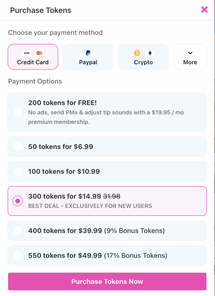 camsoda pricing