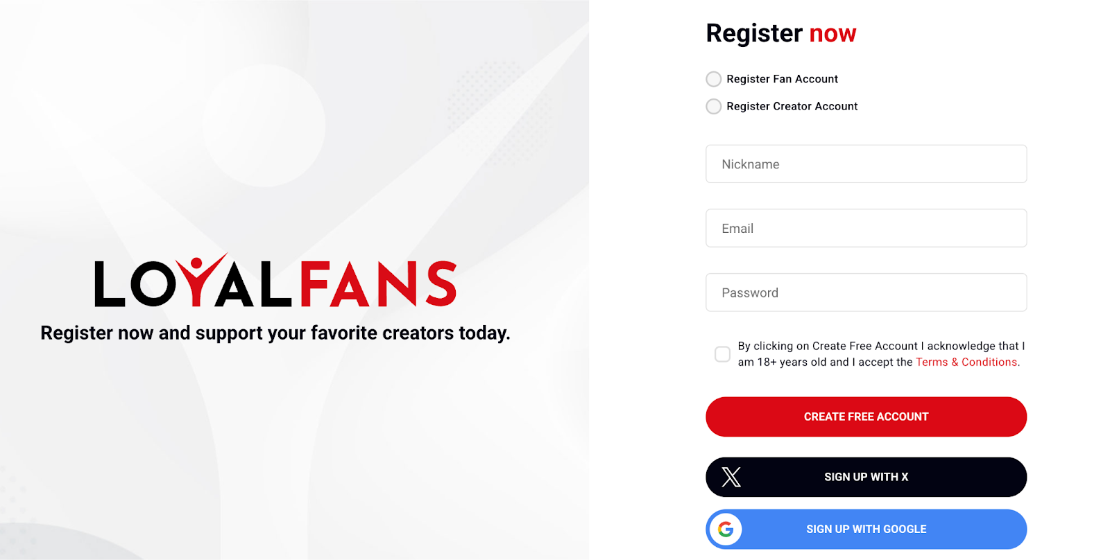 loyalfans-signup-page