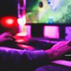 person playing fun game online when bored