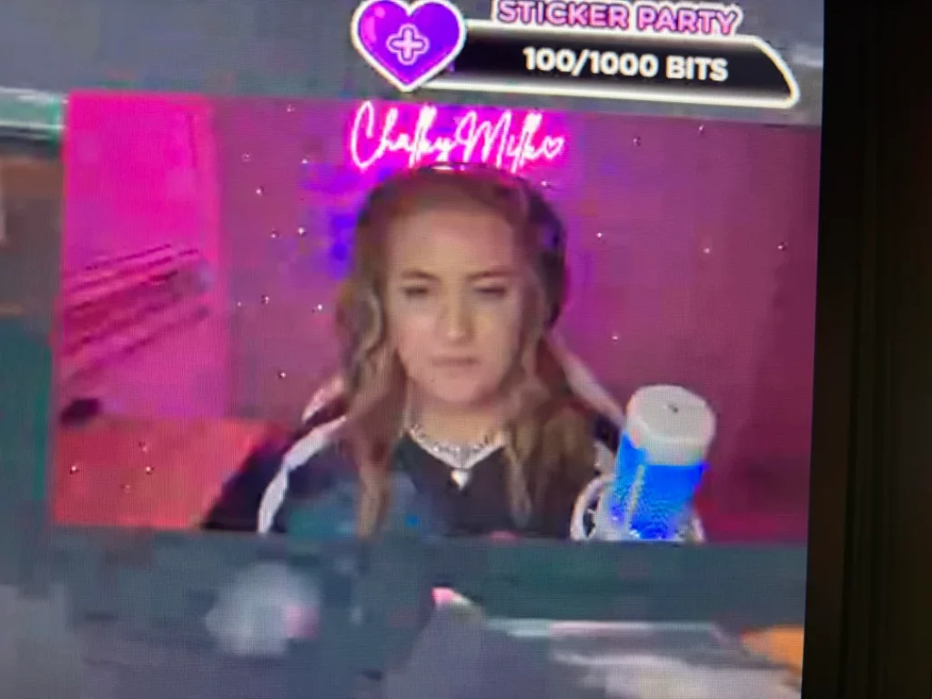 Blurry cam girl