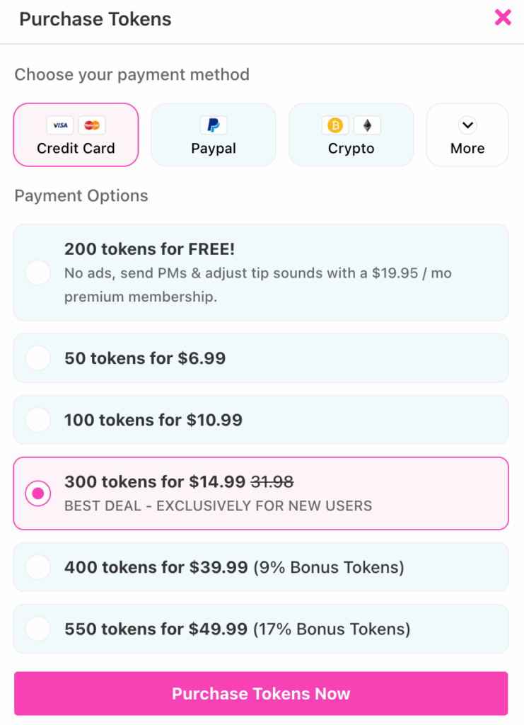 camsoda pricing
