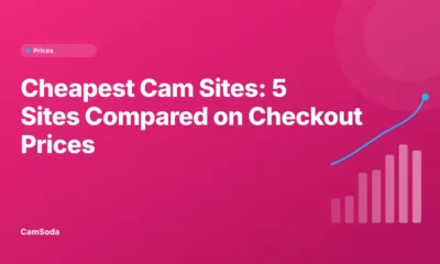 Cover for a comparison of the cheapest cam sites by token and credit prices